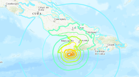 cuba earthquake,6.8 Magnitude Earthquake